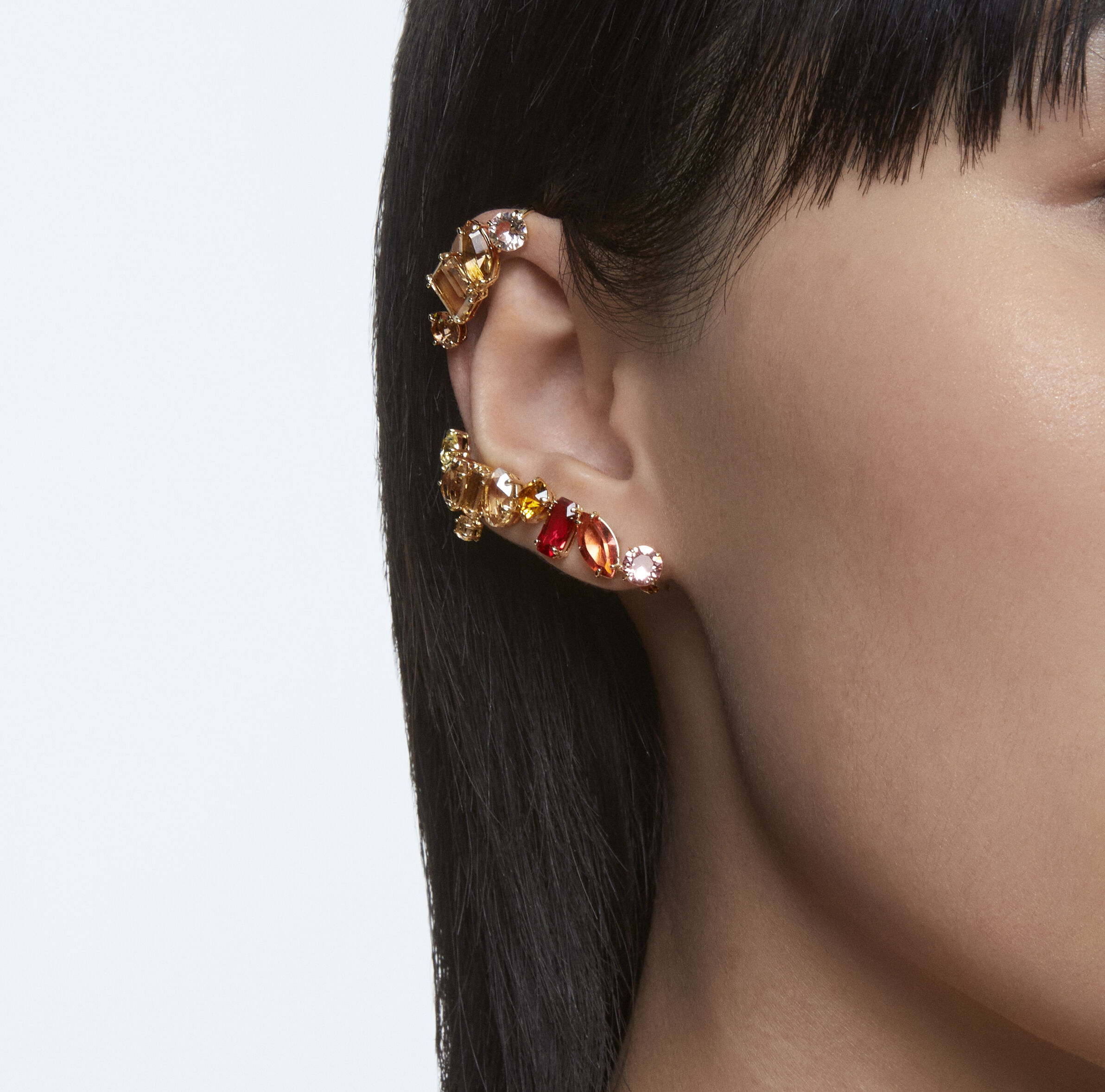 Swarovski crystal online asymmetrical earrings